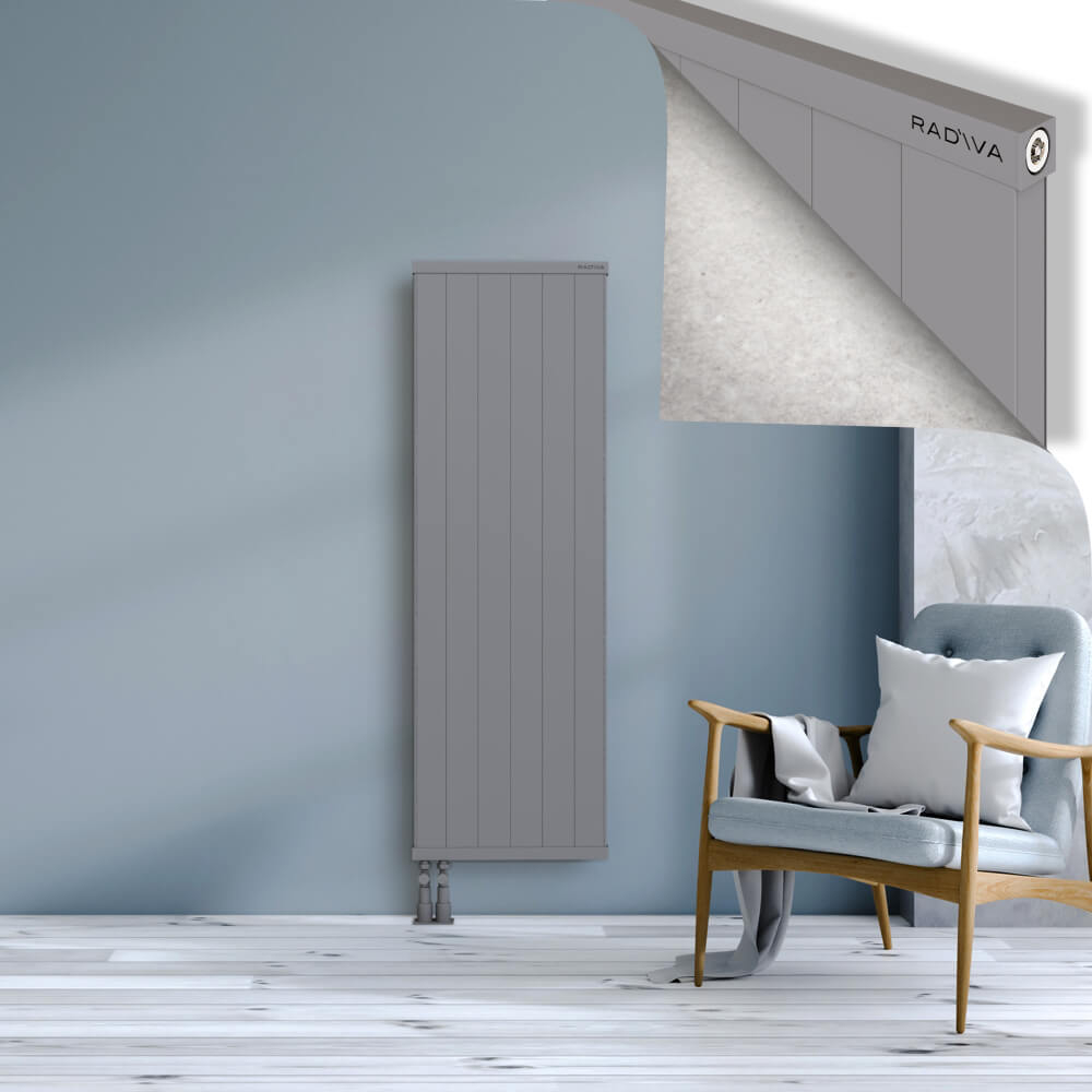 Rio Dekoratif Alüminyum Radyatör 1500x604 Gri - 4
