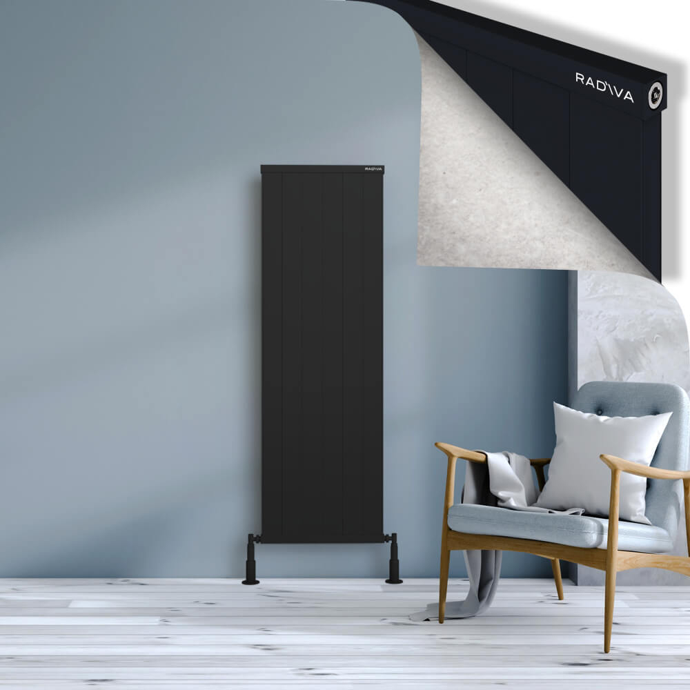 Rio Dekoratif Alüminyum Radyatör 1500x604 Siyah - 1