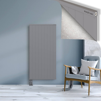 Rio Dekoratif Alüminyum Radyatör 1500x904 Gri Alt Sol 50mm