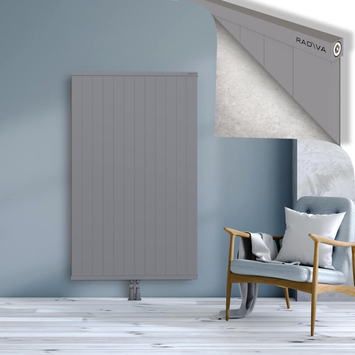 Rio Dekoratif Alüminyum Radyatör 1600x1204 Gri Alt Orta 50mm