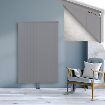Rio Dekoratif Alüminyum Radyatör 1600x1304 Gri Alt Orta 50mm
