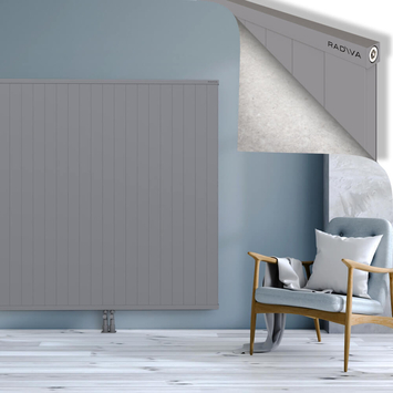 Rio Dekoratif Alüminyum Radyatör 1600x2204 Gri Alt Orta 50mm