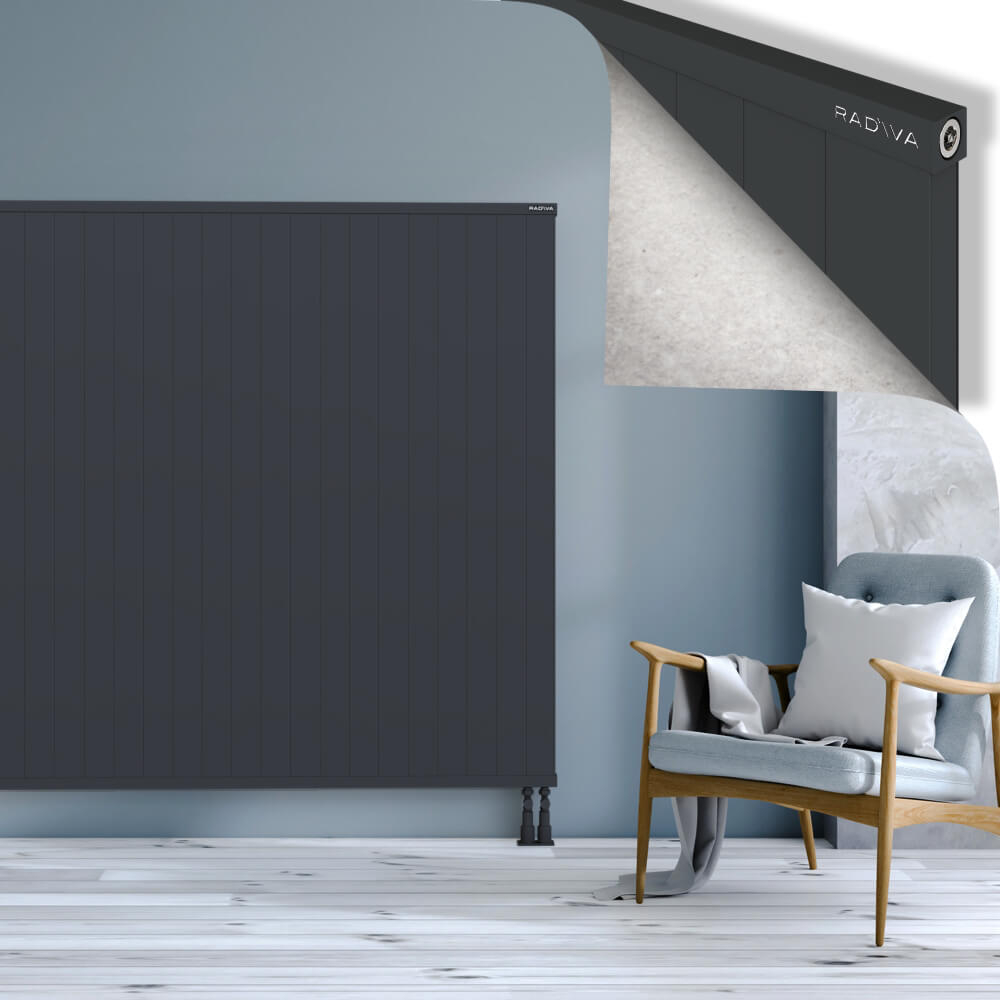 Rio Dekoratif Alüminyum Radyatör 1600x3004 Koyu Antrasit - 3