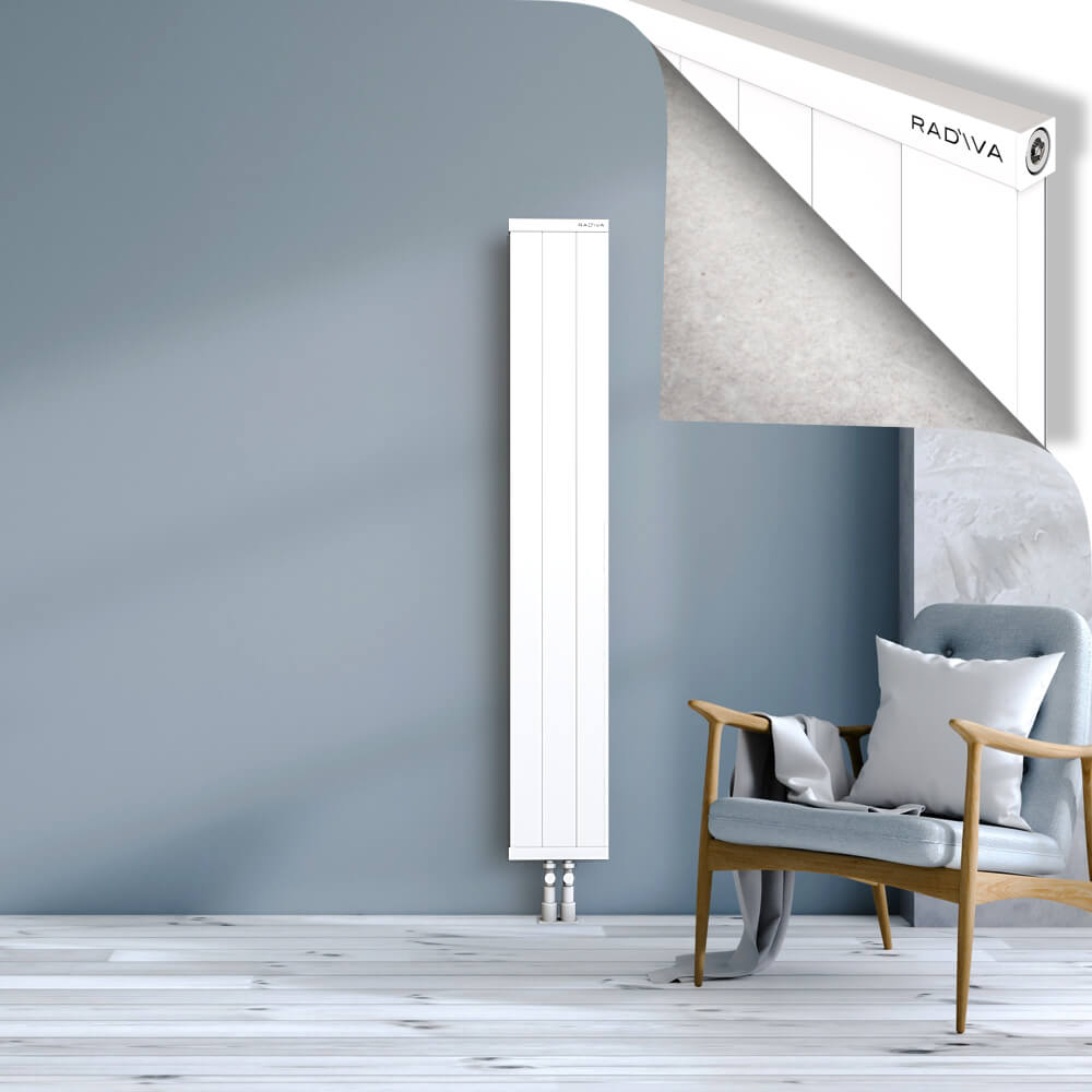 Rio Dekoratif Alüminyum Radyatör 1600x304 Beyaz - 2