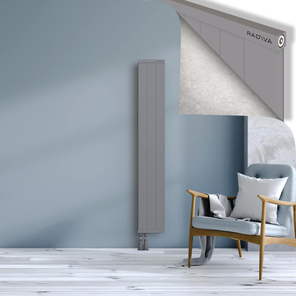 Rio Dekoratif Alüminyum Radyatör 1600x304 Gri - 4