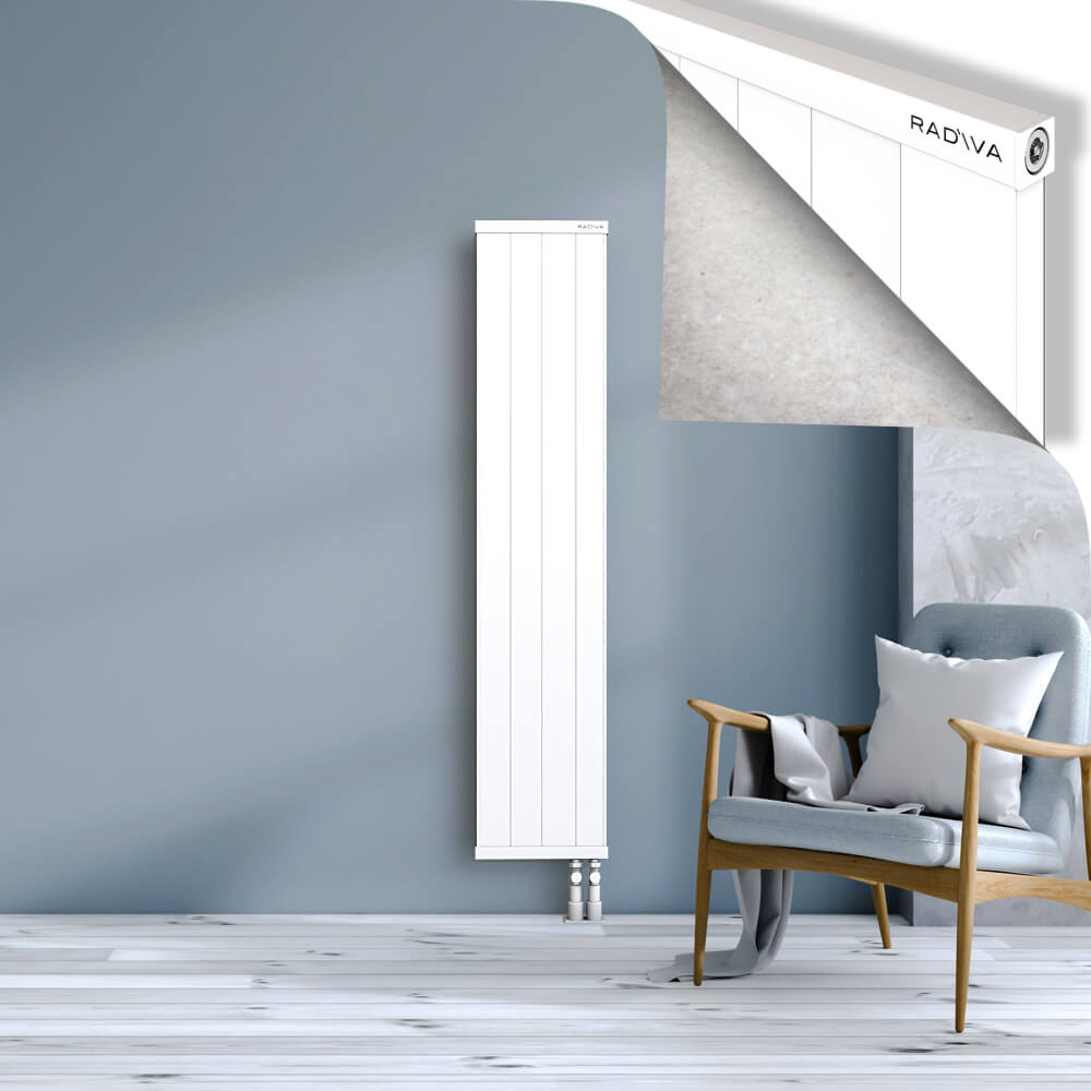 Rio Dekoratif Alüminyum Radyatör 1600x404 Beyaz - 3
