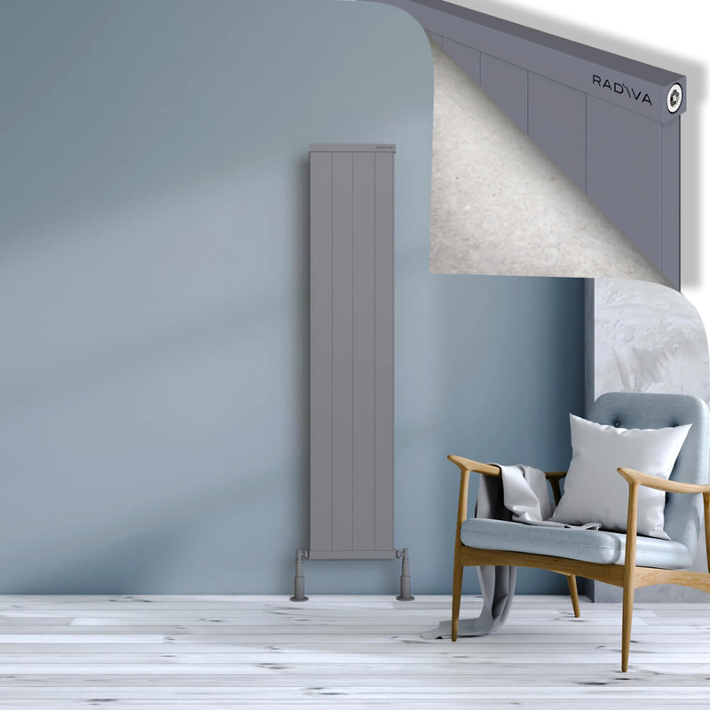 Rio Dekoratif Alüminyum Radyatör 1600x404 Gri 