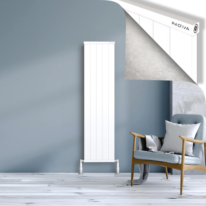 Rio Dekoratif Alüminyum Radyatör 1600x504 Beyaz 