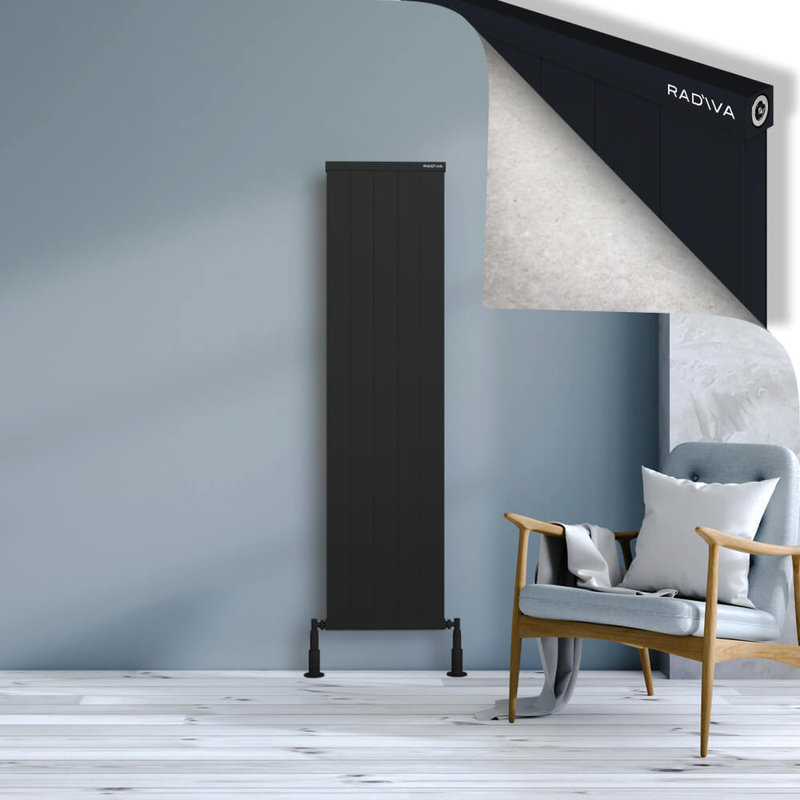 Rio Dekoratif Alüminyum Radyatör 1600x504 Siyah 
