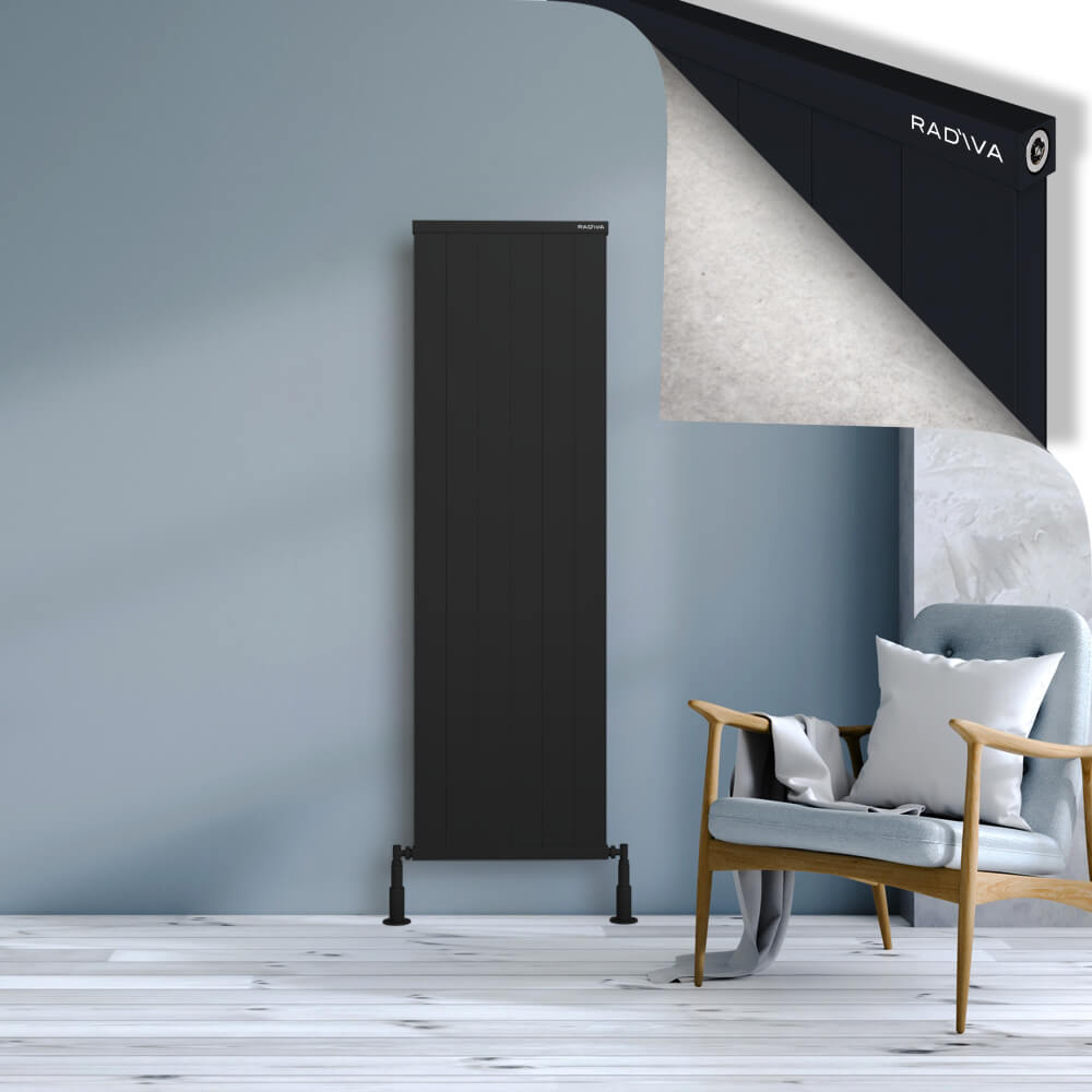 Rio Dekoratif Alüminyum Radyatör 1600x604 Siyah - 1