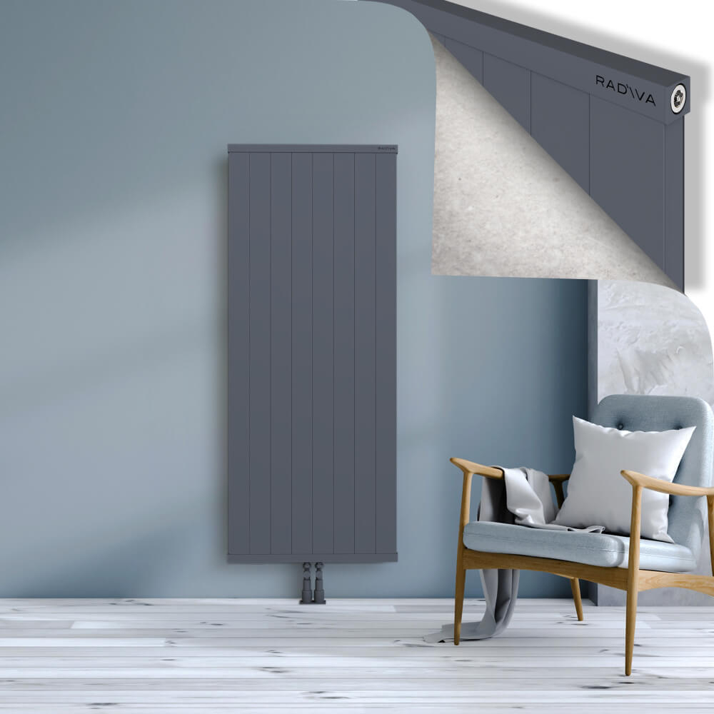 Rio Dekoratif Alüminyum Radyatör 1600x804 Antrasit - 2