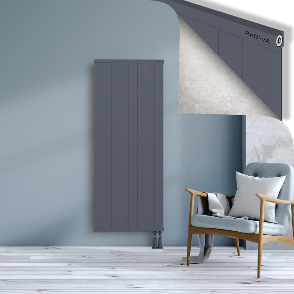Rio Dekoratif Alüminyum Radyatör 1600x804 Antrasit - 3