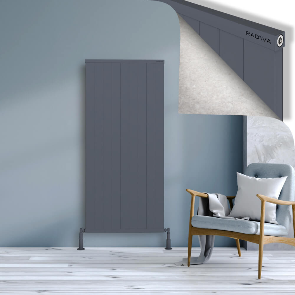 Rio Dekoratif Alüminyum Radyatör 1600x904 Antrasit - 1