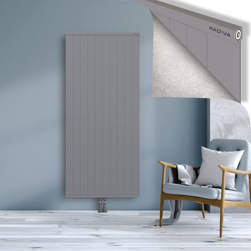 Rio Dekoratif Alüminyum Radyatör 1800x1004 Gri Alt Orta 50mm