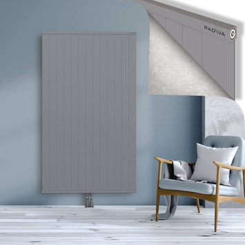 Rio Dekoratif Alüminyum Radyatör 1800x1304 Gri Alt Orta 50mm
