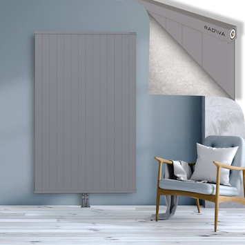 Rio Dekoratif Alüminyum Radyatör 1800x1404 Gri Alt Orta 50mm