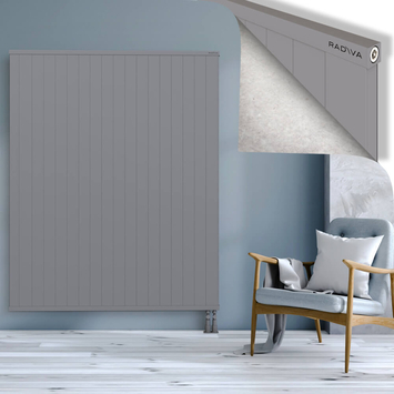 Rio Dekoratif Alüminyum Radyatör 1800x1804 Gri Alt Sağ 50mm