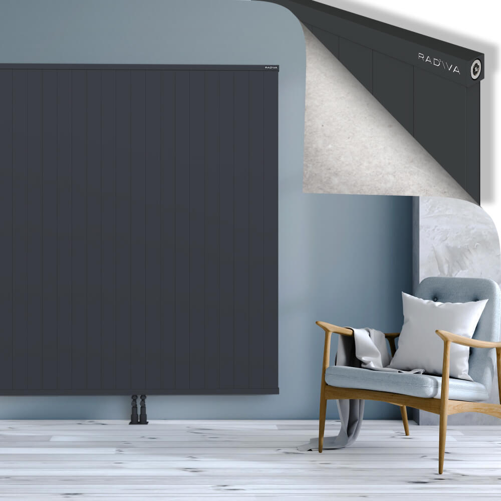 Rio Dekoratif Alüminyum Radyatör 1800x2404 Koyu Antrasit - 2
