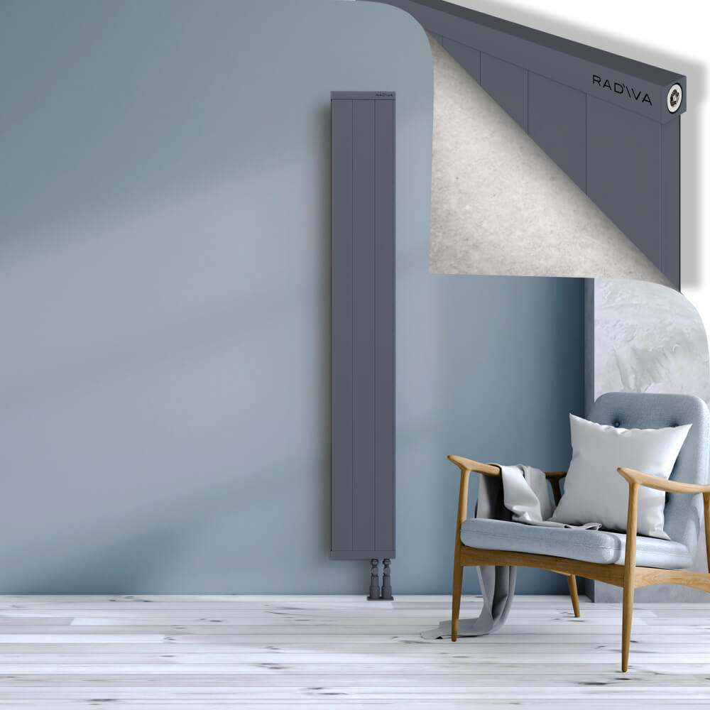 Rio Dekoratif Alüminyum Radyatör 1800x304 Antrasit - 3