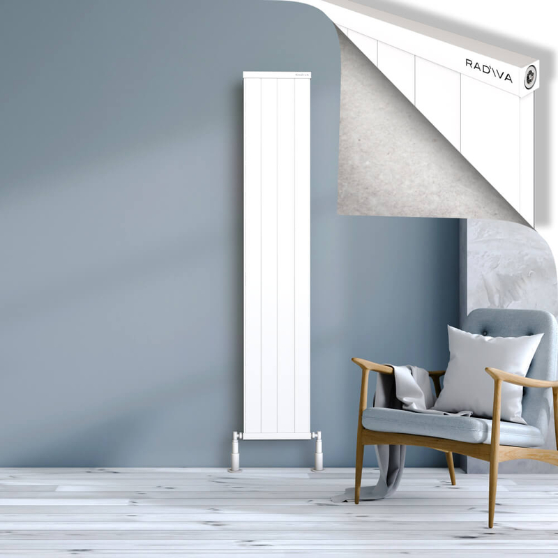 Rio Dekoratif Alüminyum Radyatör 1800x404 Beyaz