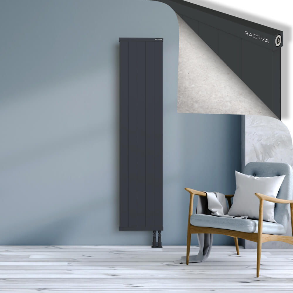 Rio Dekoratif Alüminyum Radyatör 1800x504 Koyu Antrasit - 3