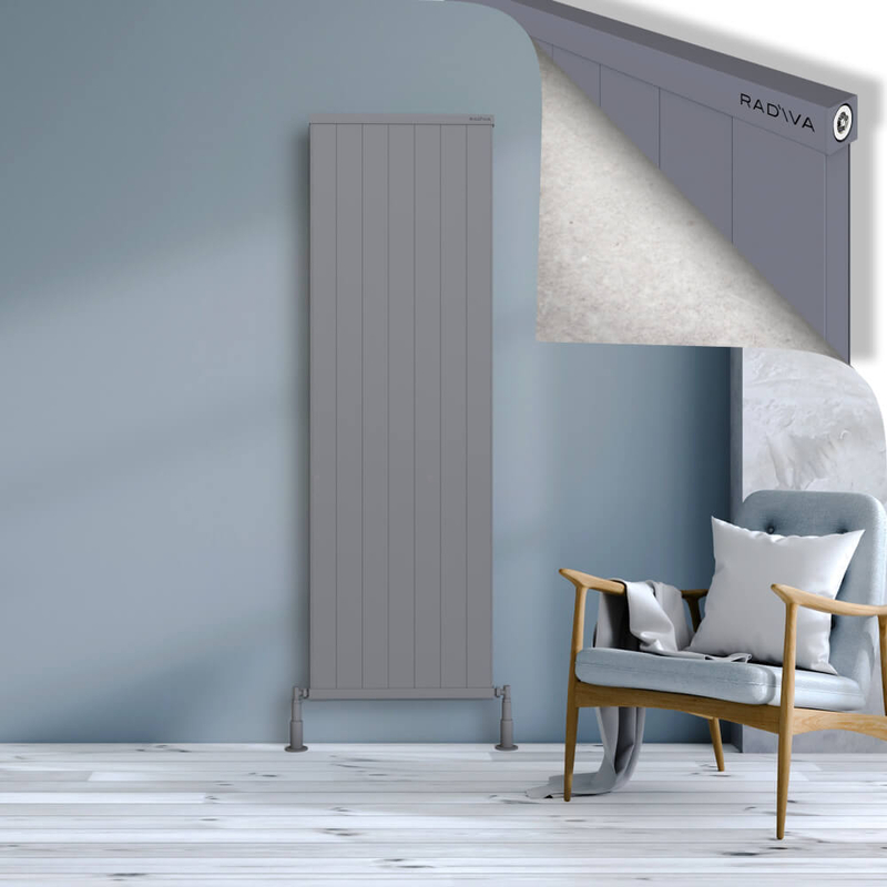 Rio Dekoratif Alüminyum Radyatör 1800x704 Gri