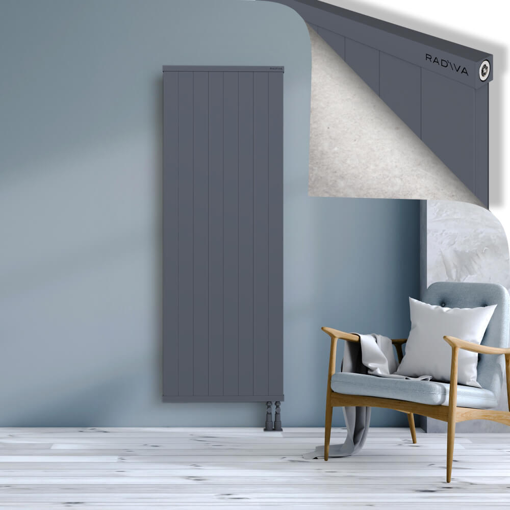 Rio Dekoratif Alüminyum Radyatör 1800x804 Antrasit - 3
