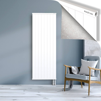 Rio Dekoratif Alüminyum Radyatör 1800x804 Beyaz Alt Sağ 50mm