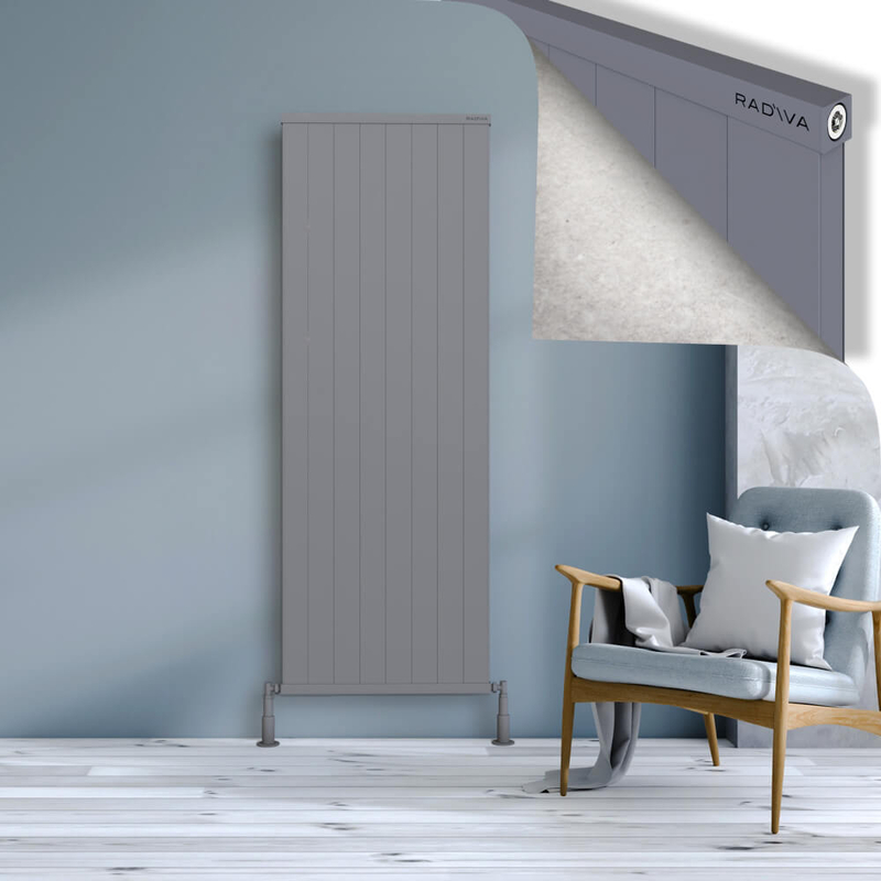 Rio Dekoratif Alüminyum Radyatör 1800x804 Gri 