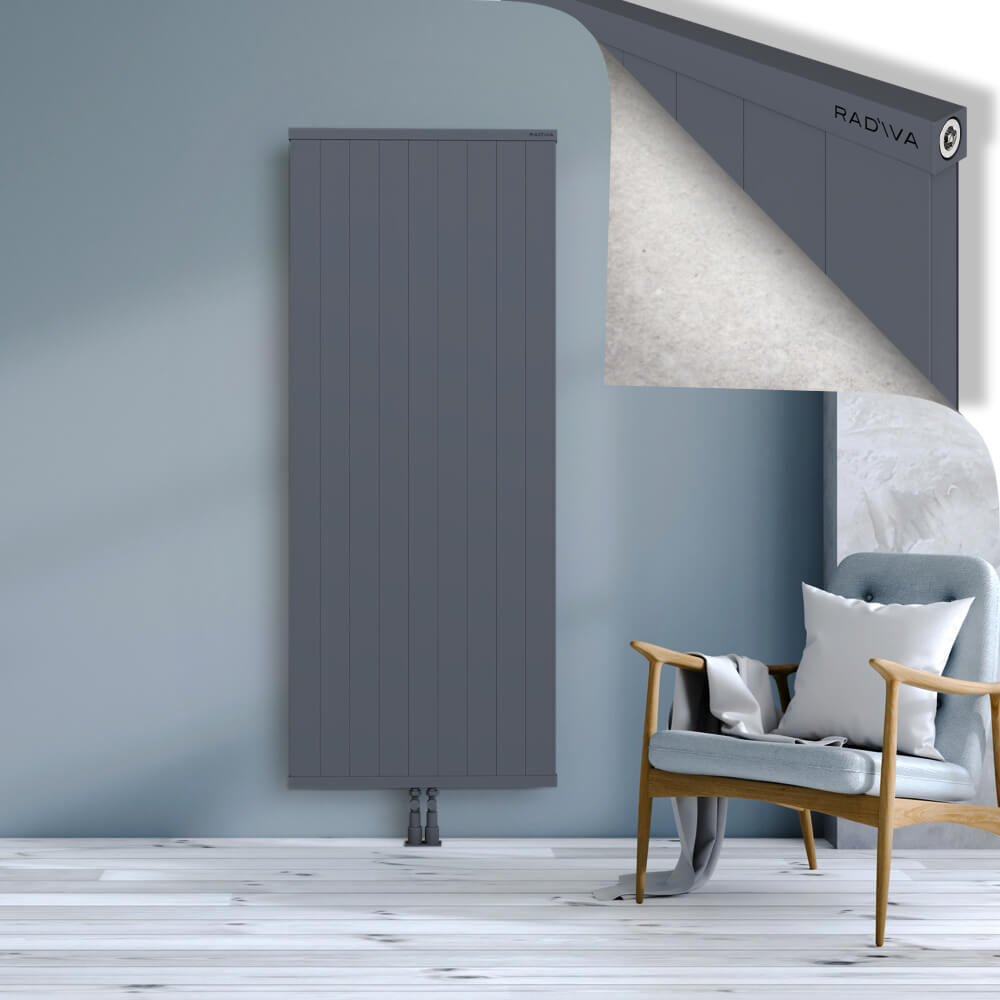 Rio Dekoratif Alüminyum Radyatör 1800x904 Antrasit - 2