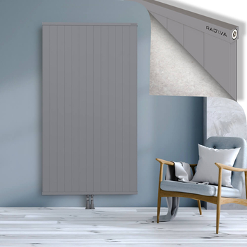 Rio Dekoratif Alüminyum Radyatör 1900x1304 Gri Alt Orta 50mm