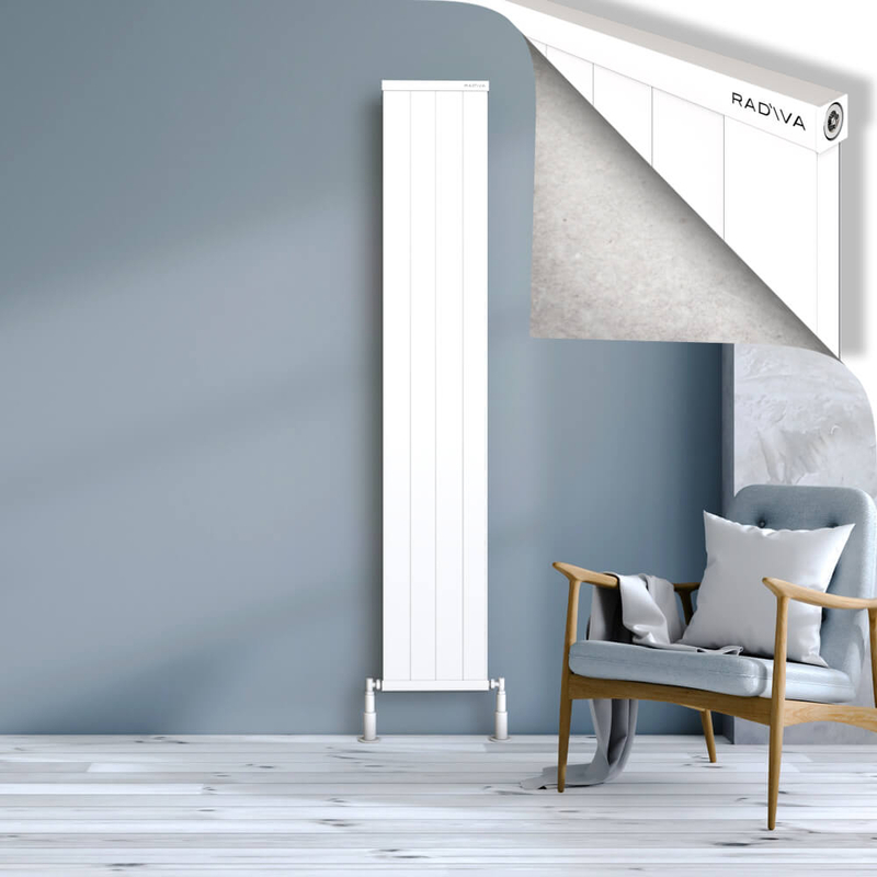 Rio Dekoratif Alüminyum Radyatör 1900x404 Beyaz 