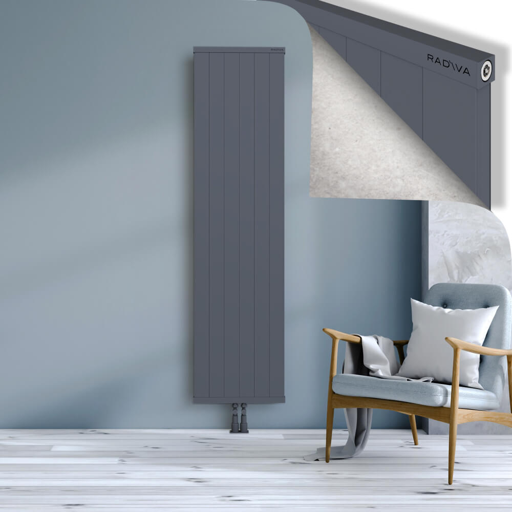 Rio Dekoratif Alüminyum Radyatör 1900x604 Antrasit - 2