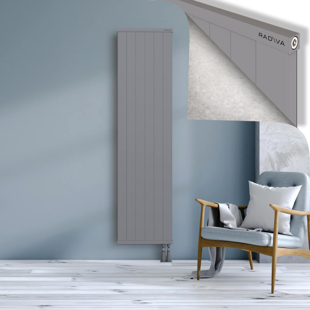 Rio Dekoratif Alüminyum Radyatör 1900x604 Gri - 3