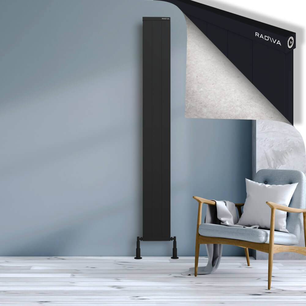 Rio Dekoratif Alüminyum Radyatör 2000x304 Siyah - 1