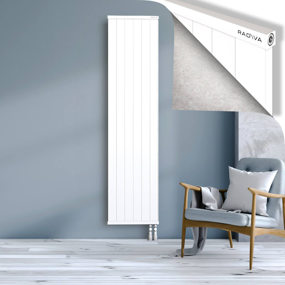 Rio Dekoratif Alüminyum Radyatör 2000x604 Beyaz - 3