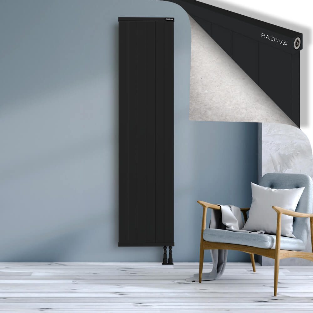 Rio Dekoratif Alüminyum Radyatör 2000x604 Siyah - 3
