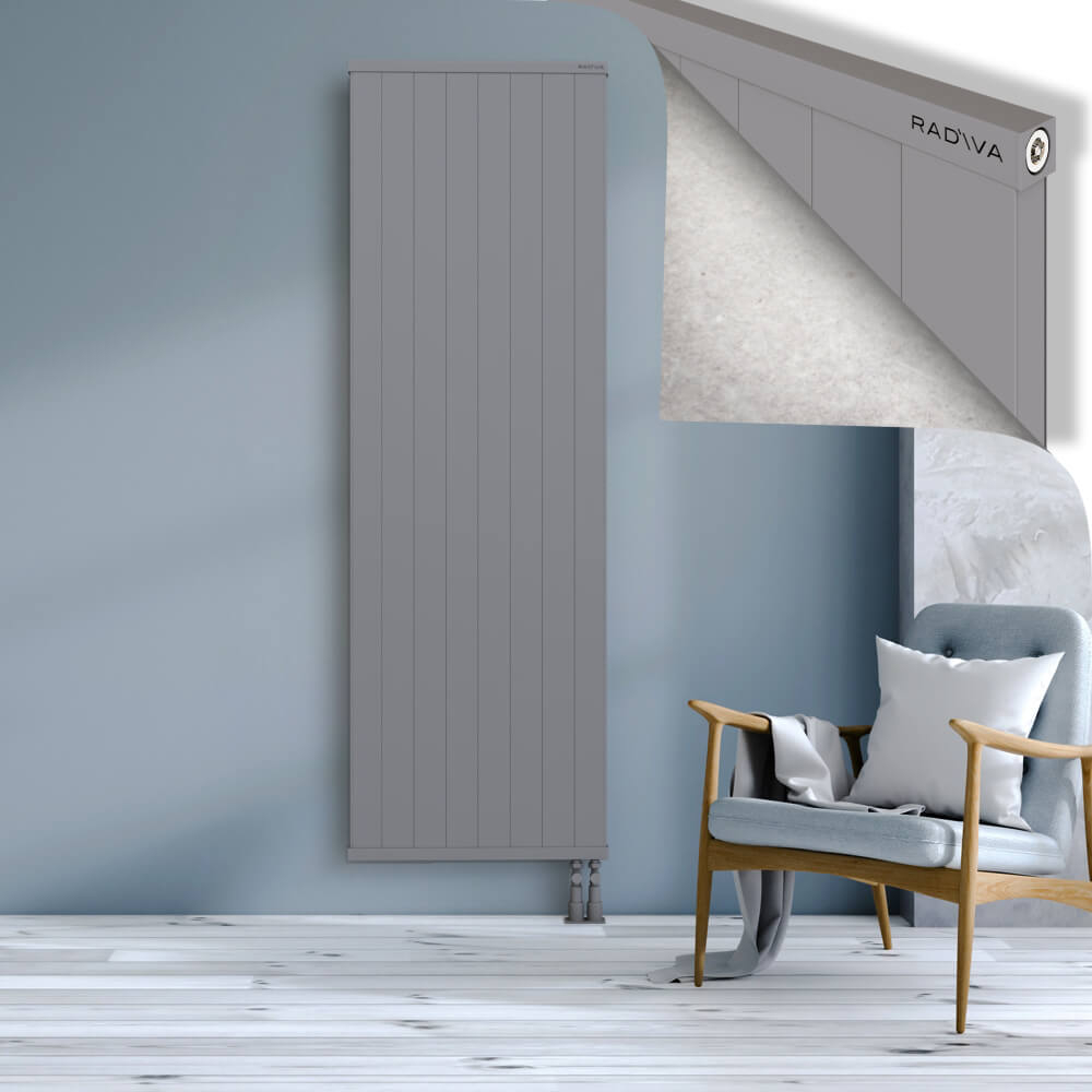 Rio Dekoratif Alüminyum Radyatör 2000x804 Gri - 3