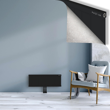 Rio Dekoratif Alüminyum Radyatör 300x1004 Siyah Alt Orta 50mm