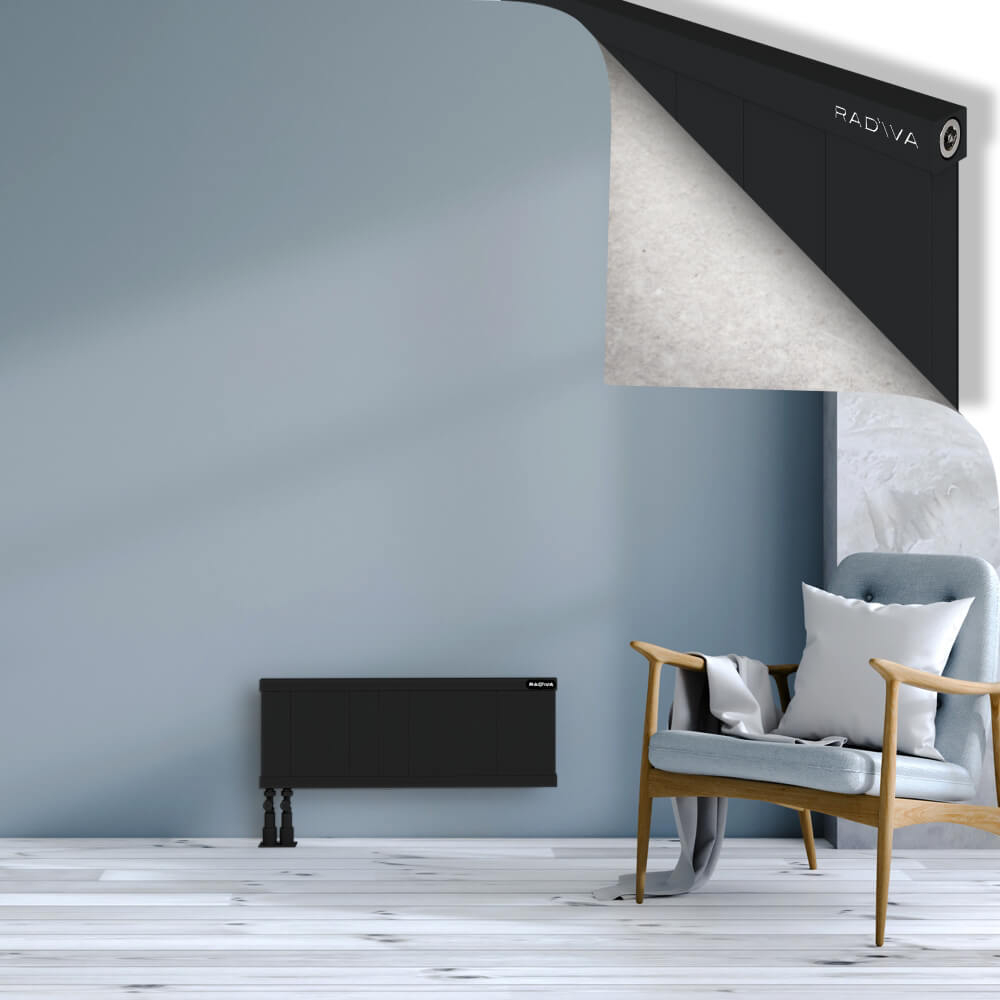 Rio Dekoratif Alüminyum Radyatör 300x1004 Siyah - 4