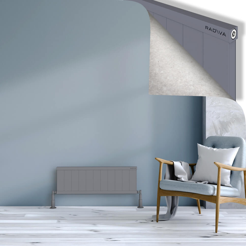 Rio Dekoratif Alüminyum Radyatör 300x1104 Gri