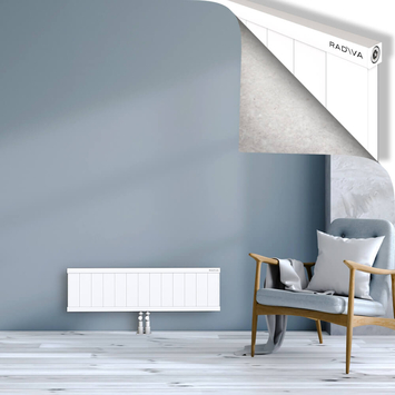 Rio Dekoratif Alüminyum Radyatör 300x1304 Beyaz Alt Orta 50mm