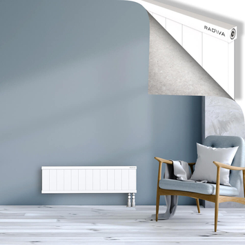 Rio Dekoratif Alüminyum Radyatör 300x1304 Beyaz Alt Sağ 50mm