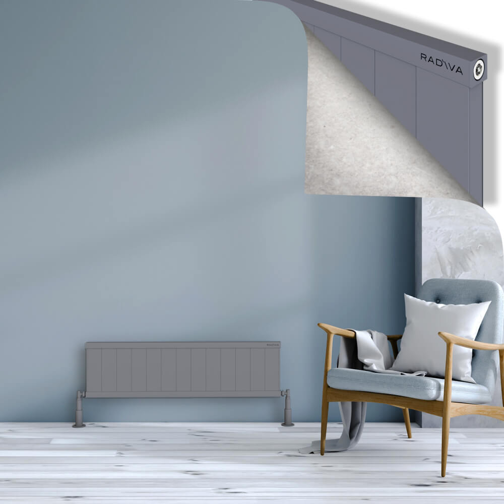 Rio Dekoratif Alüminyum Radyatör 300x1304 Gri - 1