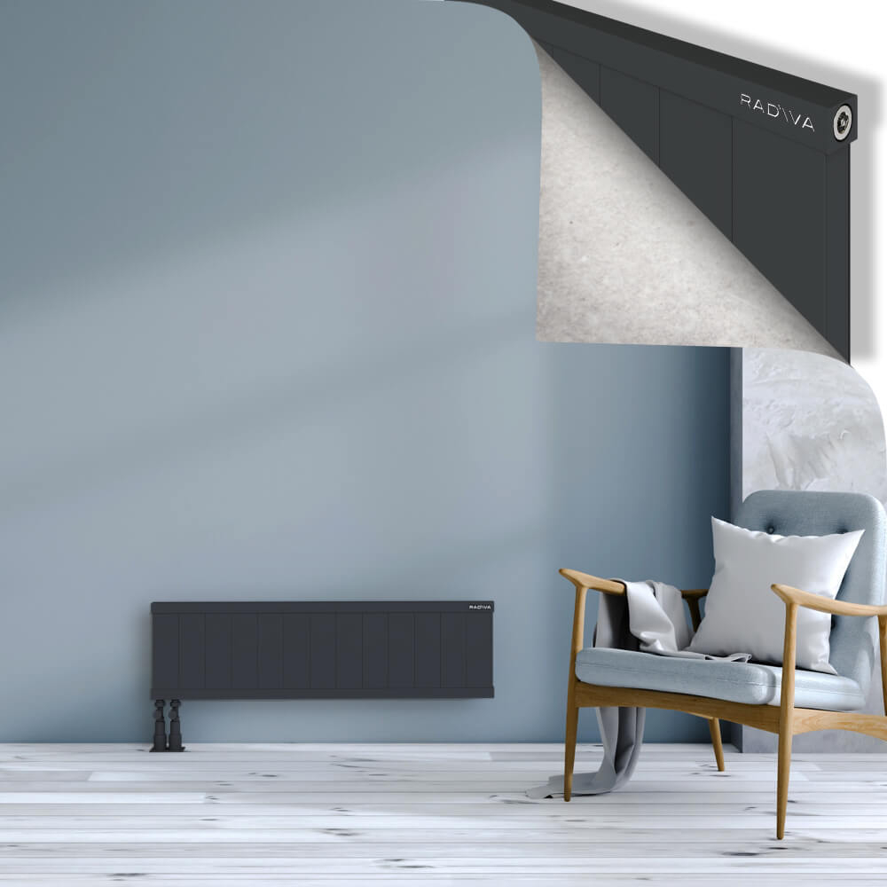Rio Dekoratif Alüminyum Radyatör 300x1304 Koyu Antrasit - 4