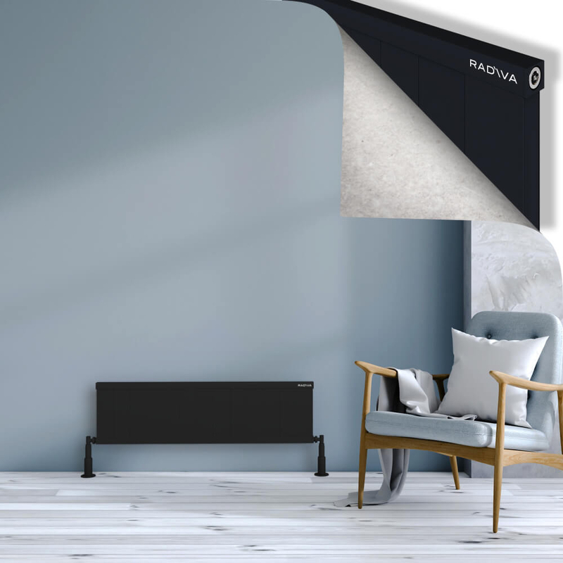Rio Dekoratif Alüminyum Radyatör 300x1304 Siyah