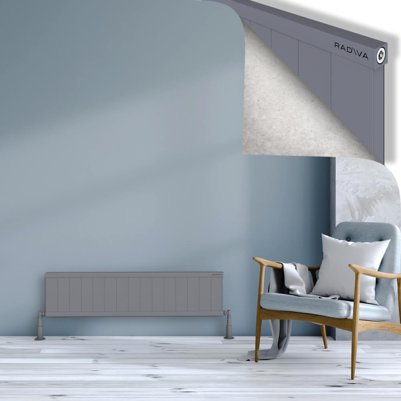 Rio Dekoratif Alüminyum Radyatör 300x1504 Gri 