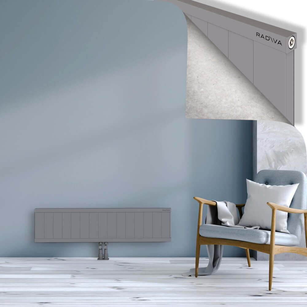 Rio Dekoratif Alüminyum Radyatör 300x1504 Gri - 2