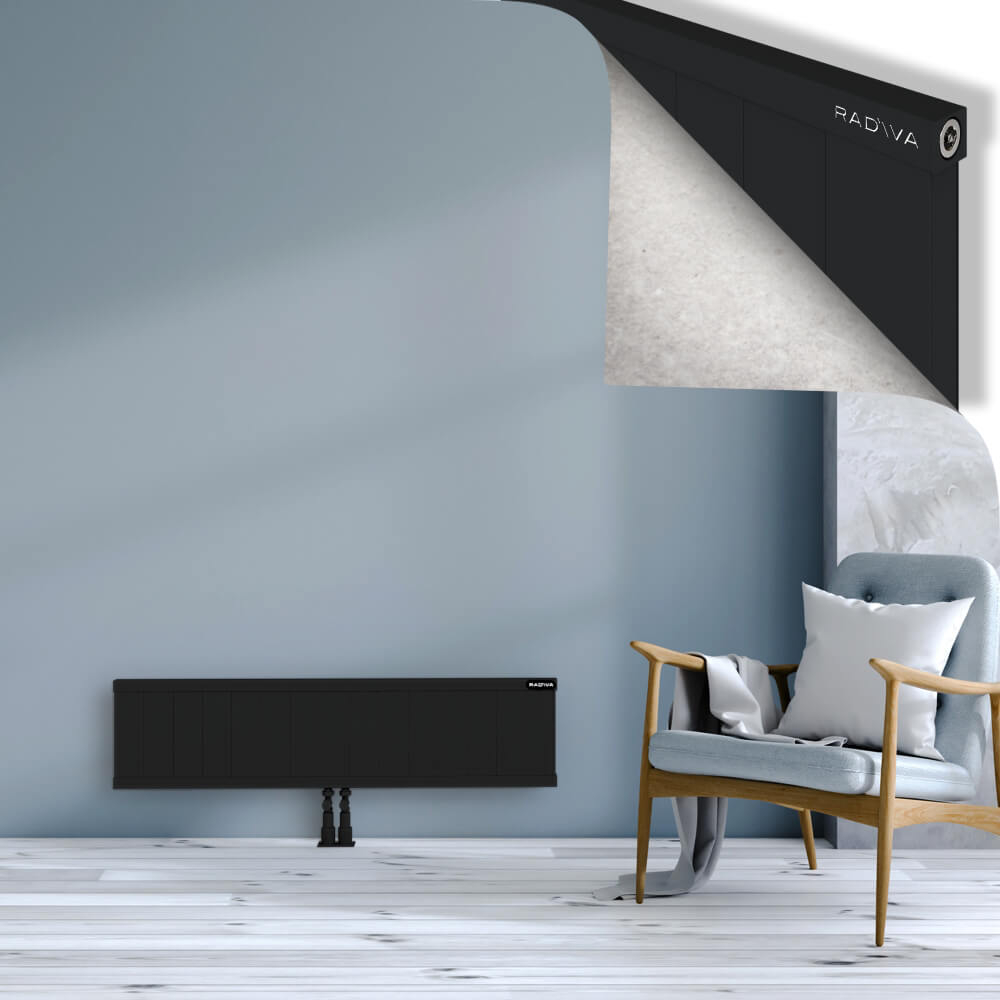 Rio Dekoratif Alüminyum Radyatör 300x1504 Siyah - 2