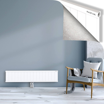 Rio Dekoratif Alüminyum Radyatör 300x1704 Beyaz Alt Orta 50mm